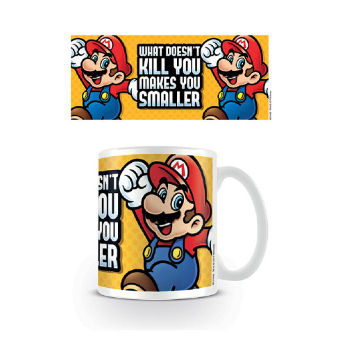 Taza desayuno super mario makes you smaller pyramid international redstring MG24469