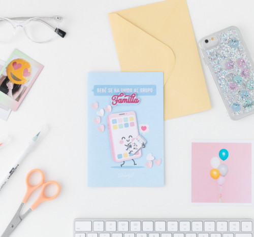 Postal-bebé se ha unido al grupo familia mr. wonderful WOA10052ES