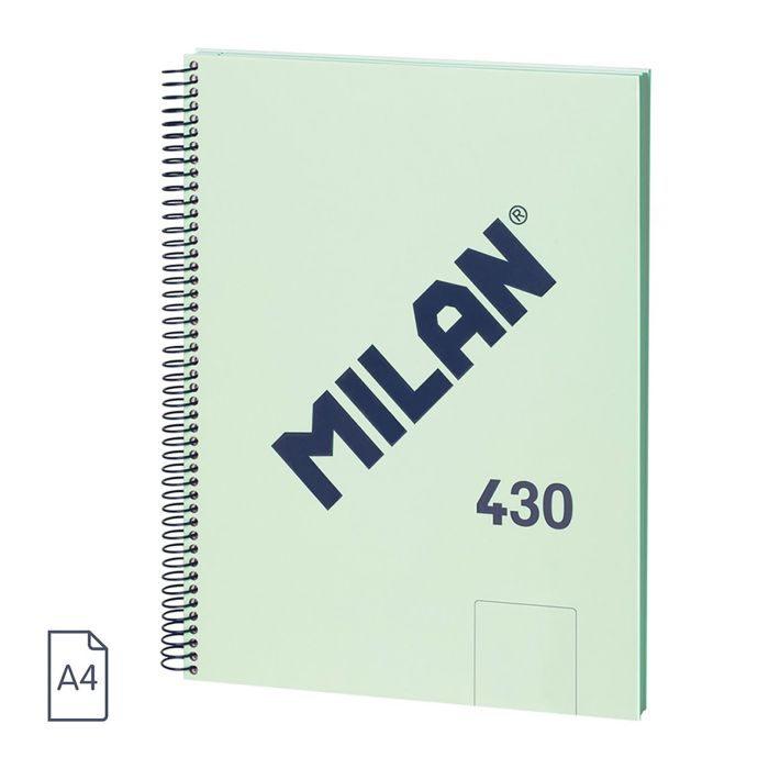 Bloc milan tapa dura 430 since 1918 A4 95G 80H liso verde