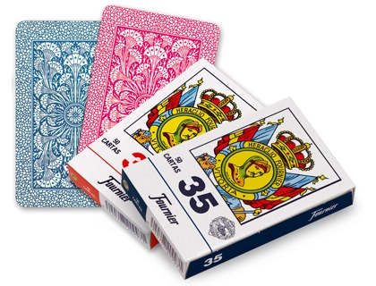 Baraja fournier española nº32 caras catalanas 50 cartas