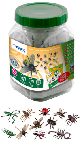 Juego insectos 12 figuras miniland 27480