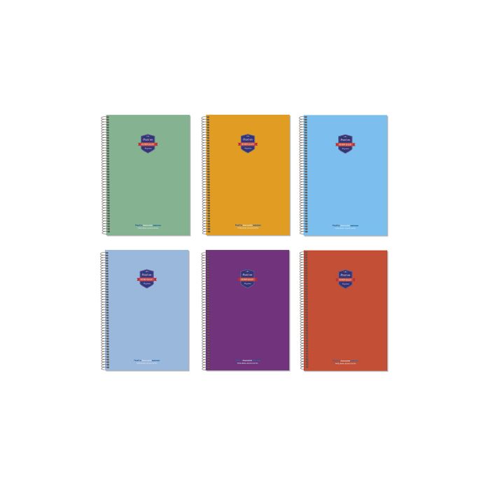 Bloc praxton polipropileno cuarto 90G 80H liso surtido