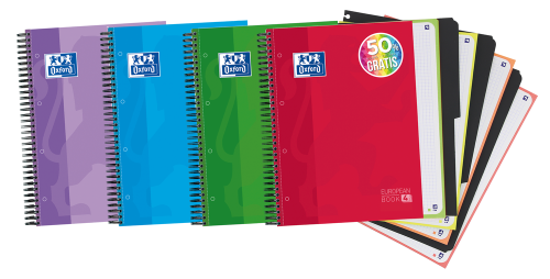 Oxford 400027275 cuaderno y block A4+ 120 hojas colores surtidos