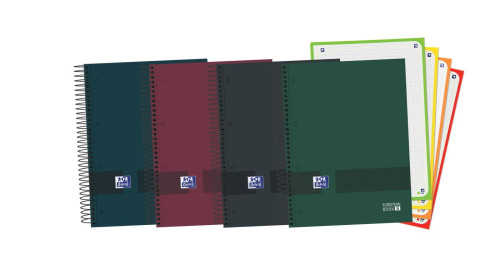 Cuaderno oxford & you europeanbook 4 multi A5+ t.extradura 120H 5X5 colores surtido neutros oxford 400159033