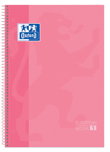 Oxford europeanbook 1 cuaderno y block A4+ 80 hojas rosa