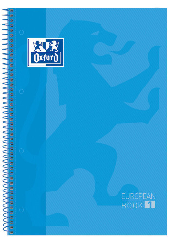 Oxford europeanbook 1 cuaderno y block A4+ 80 hojas azul