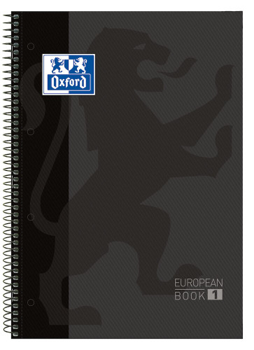 Oxford europeanbook 1 cuaderno y block A4 80 hojas negro