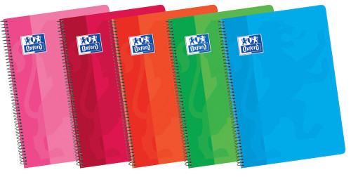 Oxford 100430166 cuaderno y block 80 hojas colores surtidos tapa blanda