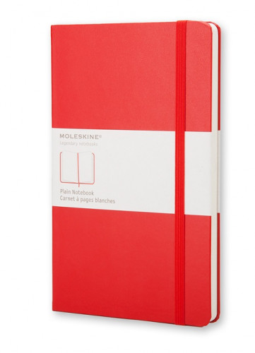 Libreta clasica tapa dura roja l (13X21CM) lisa moleskine QP062R