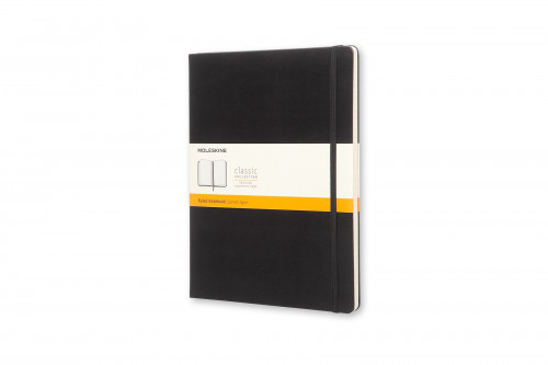 Libreta clasica tapa dura negra xl (19X25CM) rayas moleskine QP090