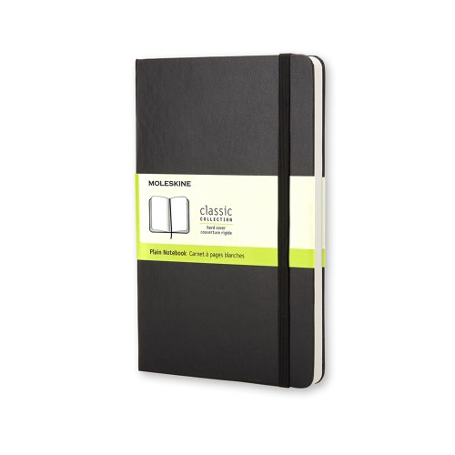 Libreta clasica tapa dura negra p (9X14CM) lisa moleskine QP012