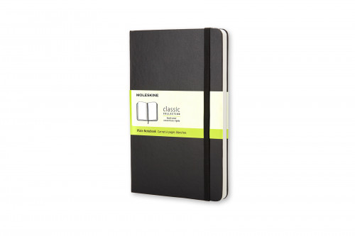 Libreta clasica tapa dura negra l (13X21CM) lisa moleskine QP062