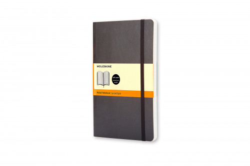 Libreta clasica tapa blanda negra l (13X21CM) rayada moleskine QP616