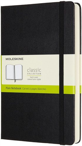 Libreta clasica mayor grosor negra l (13X21CM) lisa tapa dura moleskine QP062EXP