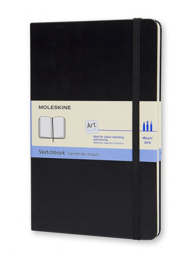 Cuaderno de bocetos negro l (13X21CM) moleskine ARTQP063