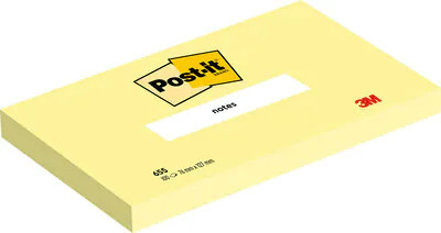 100 hojas notas adhesivas 76X127MM canary yellow caja cartón 655 post-it 7100290165