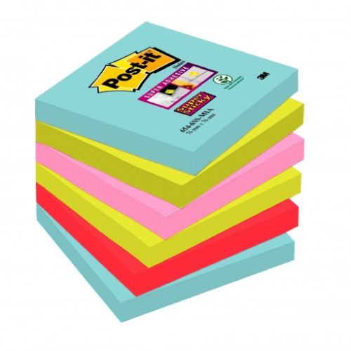 90 hojas notas adhesivas 76X76MM super sticky colección cosmic 654-6SS-cos post-it 7100263206