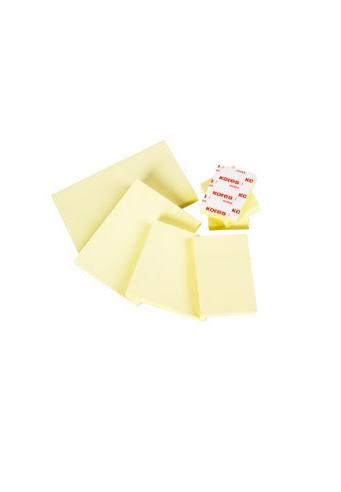 Taco notas adhesivas amarillas 76X127 mm. 100 hojas bismark 921009