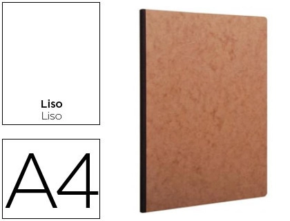 Libreta age-bag tapa cartulina lomo cosido liso 96 hojas color havana 210X297 mm