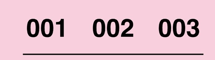 Talonario rifa 1-1000 r-903 tres numeros por tira