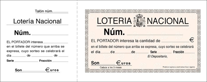 Talonario loteria medio cuarto t-17