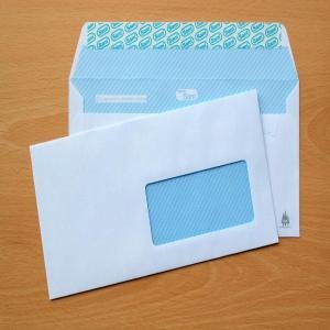 Sobre blanco open-115X225 autoadhesivo 500U ventana derecha