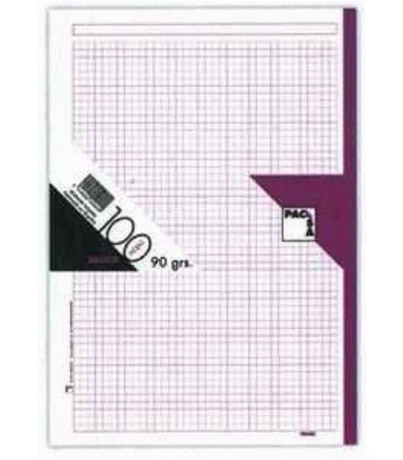 Recambio block A4 100H 90GR 5X5 4T fucsia r: 21044