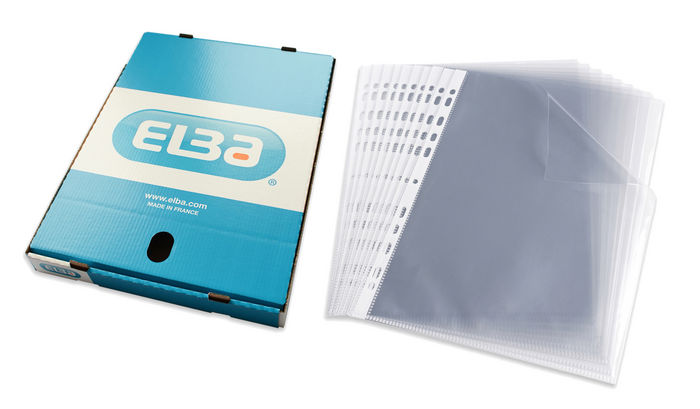 Funda multitaladro folio pp cristal superior lisa c/100