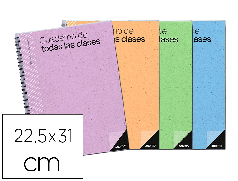 Cuaderno de todas las clases sv additio plan mensual del curso evaluacion continua y programacion semanal 22,5X31CM