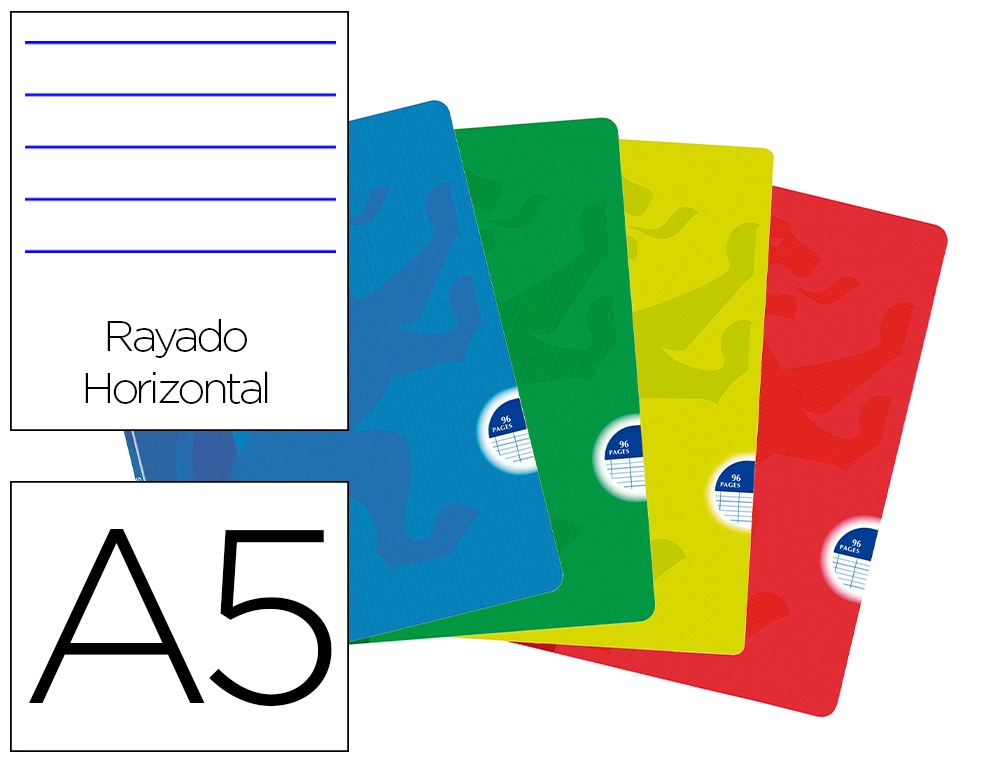 Libreta escolar oxford openflex tapa flexible optik paper 48 hojas din A5 rayado horizontal colores surtidos