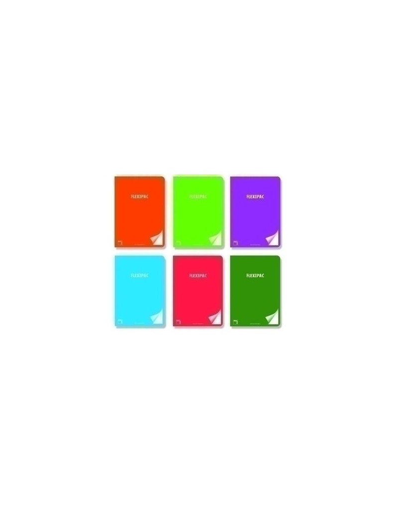 Libreta flexipac A4 48H cuadro 3X3 90GR surtido