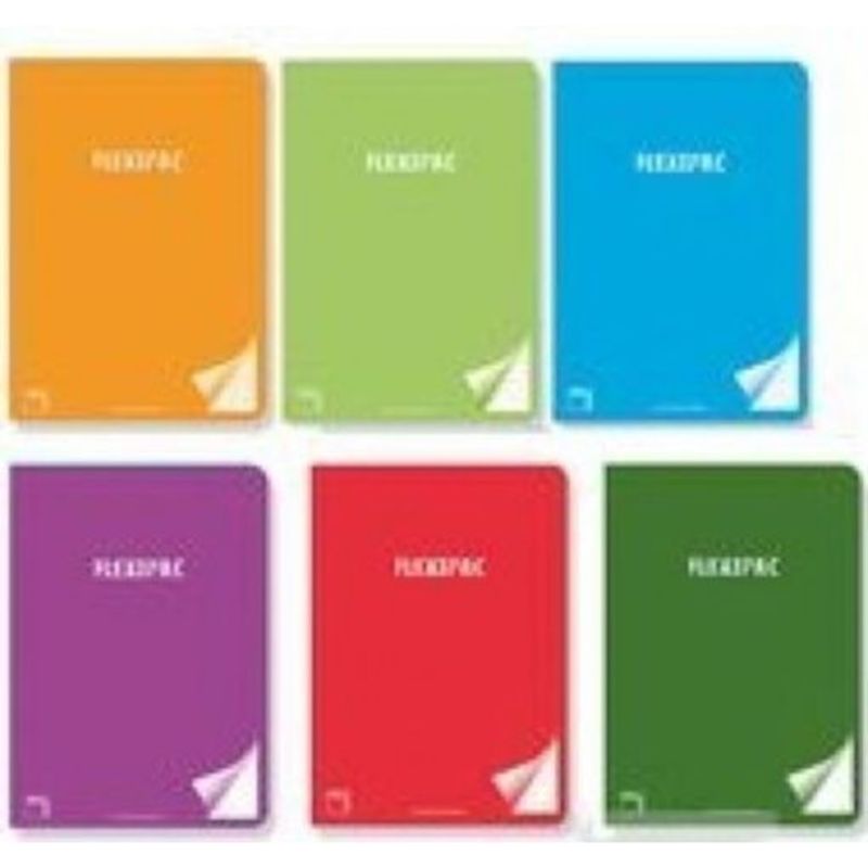 Libreta flexipac A5+ 48H cuadro 6X6 90GR surtido