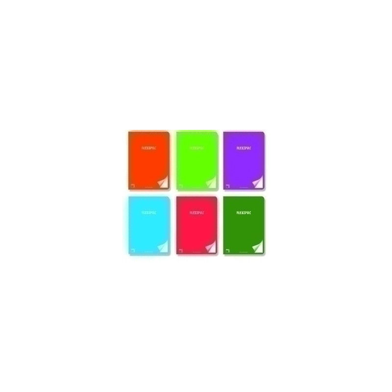 Libreta flexipac A5+ 48H cuadro 8X8 90GR surtido