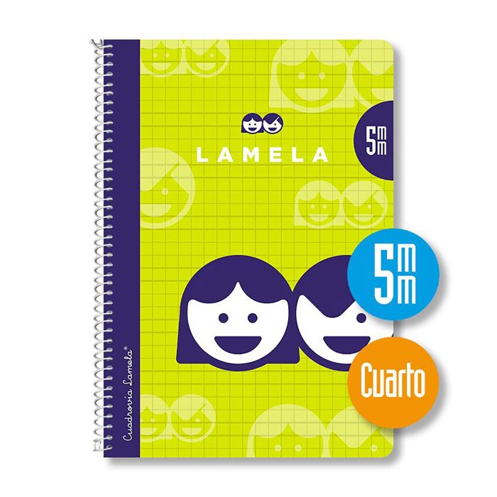 Bloc lamela espiral cuarto 70G 40H 5MM surtido