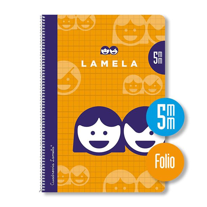 Bloc lamela espiral folio 70G 80H 5MM surtido