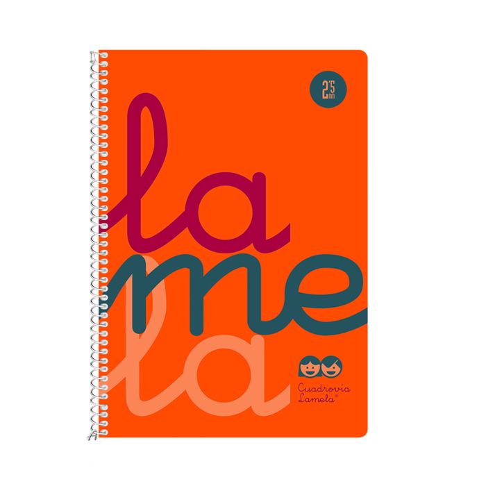 Bloc lamela polipropileno espiral fluor cuarto 90G 80H 2,5MM surtido