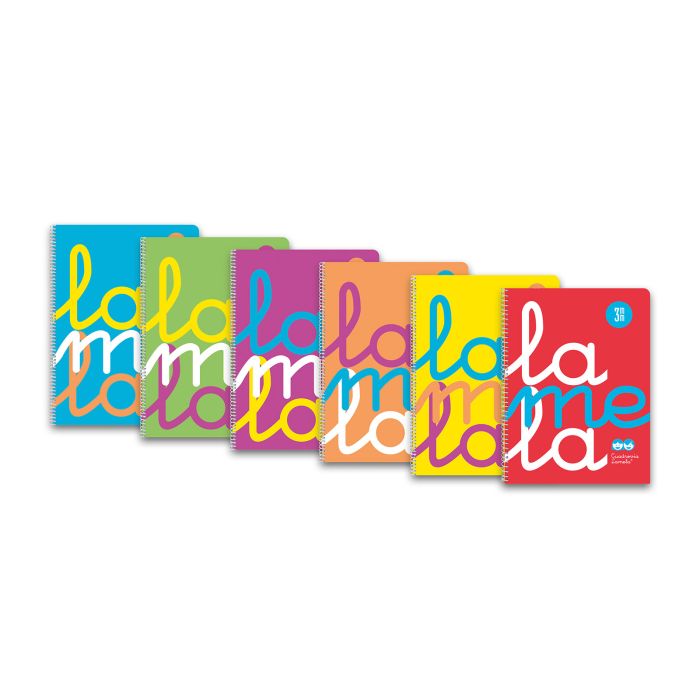 Bloc lamela polipropileno espiral fluor folio 90G 80H 3MM surtido