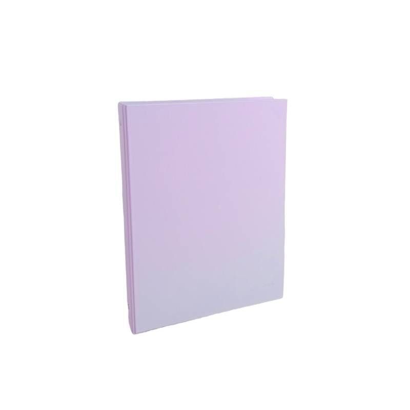 Carpeta folio 4 an. 25MM pvc lavanda pastel