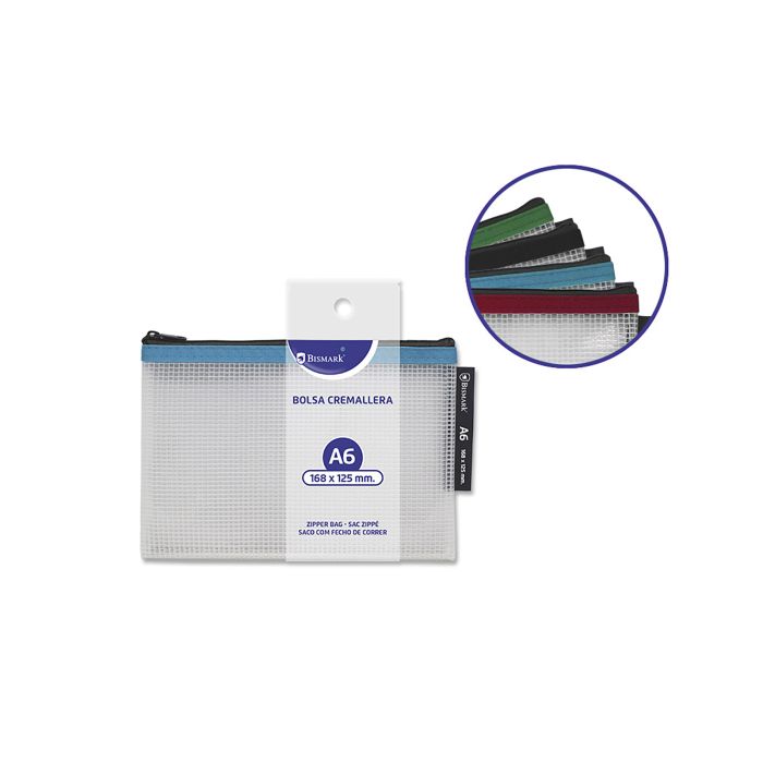 Bolsa zipper bismark eva A6 surtido