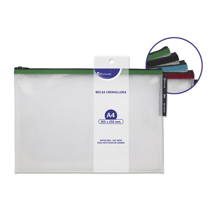 Bolsa zipper bismark eva A4 surtido
