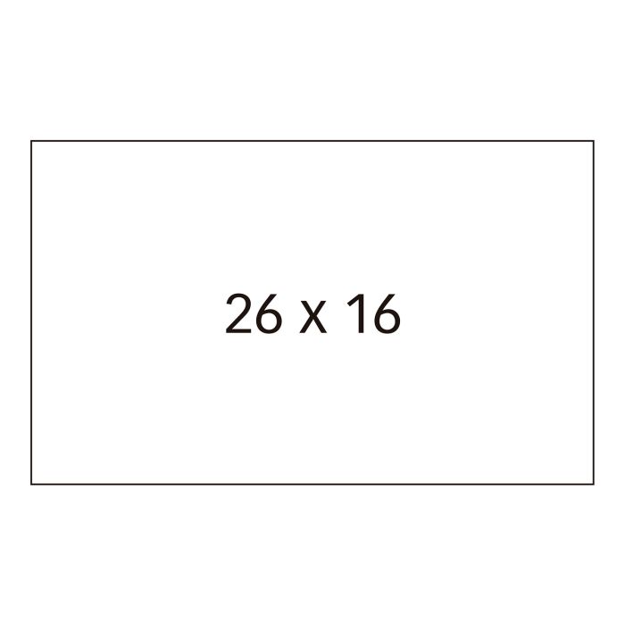 Rollo etiquetadora apli 26X16 blanco paquete 6UD