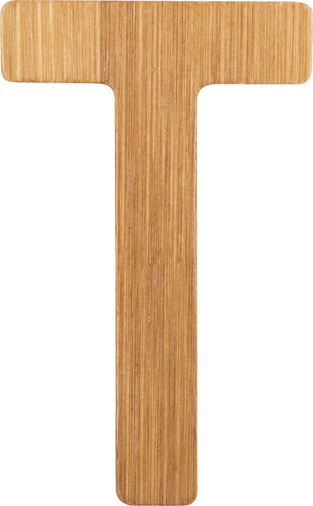 Abc letras de bambú t