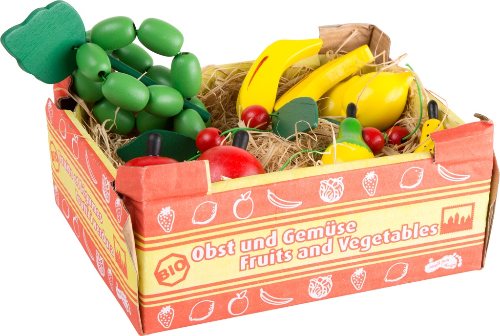 Caja de carton con frutas