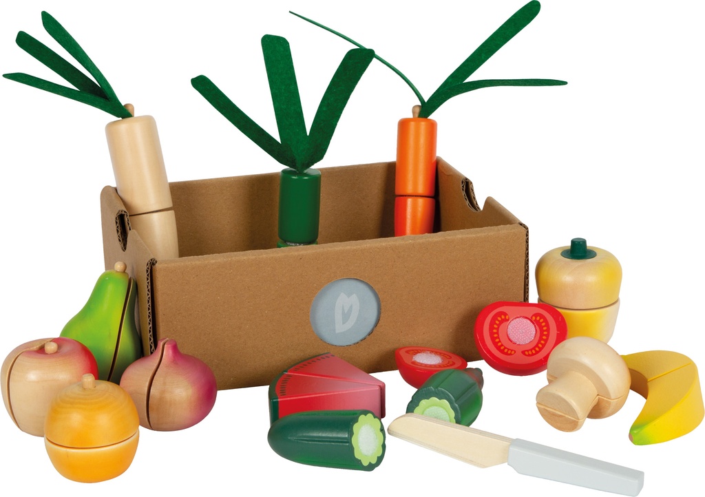 Set de frutas y verduras para cortar "fresh“