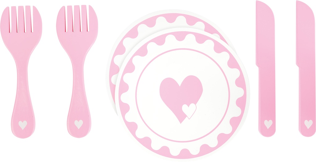 Set de platos y cubiertos