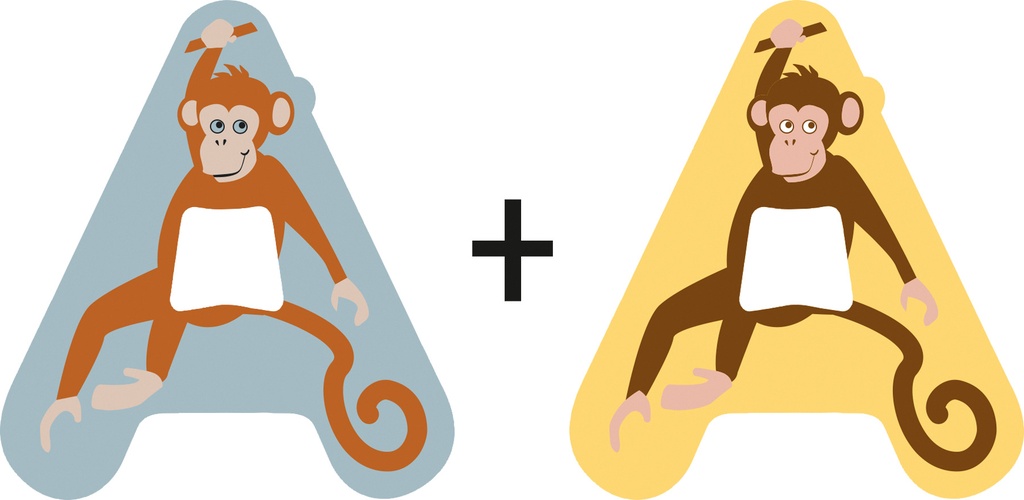 Letras de madera para la habitación infantil a