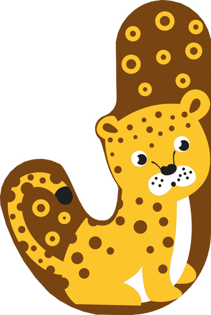 Letras de madera para la habitación infantil j