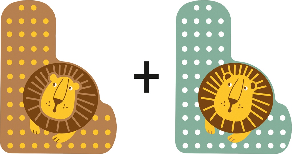 Letras de madera para la habitación infantil l