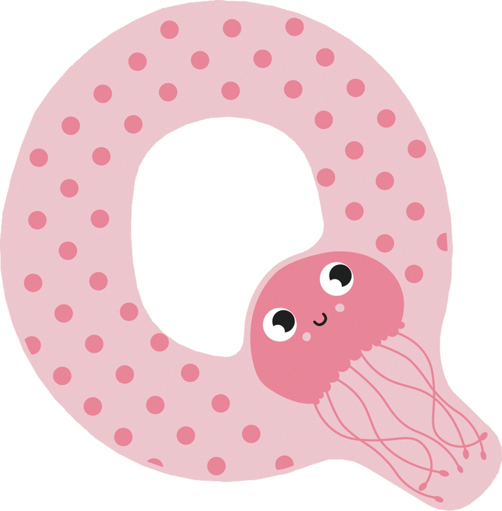 Letras de madera para la habitación infantil q