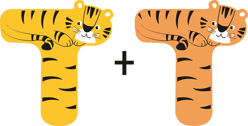 Letras de madera para la habitación infantil t